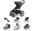 Športový kočík Thule Urban Glide 4W Dark Slate 7 in 1 béžová korbička