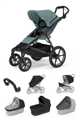 Športový kočík Thule Urban Glide 4W Mid Blue 7 in 1 čierna korbička
