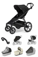 Športový kočík Thule Urban Glide 4W Black 7 in 1 béžová korbička