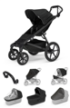 Športový kočík Thule Urban Glide 4W Black 7 in 1 čierna korbička