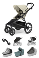 Športový kočík Thule Urban Glide  4W Soft Beige 7 in 1 modrá korbička