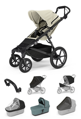 Thule Urban Glide  4W Soft Beige 7 in 1 modrá korbička