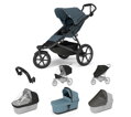 Športový kočík Thule Urban Glide 3 Dark Slate 7 in 1 svetlo modrá korbička