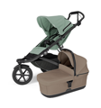 Športový kočík Thule Urban Glide 3 Mist Green + hnedá korbička