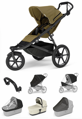 Športový kočík Thule Urban Glide 3 Nutria Green 7 in 1 Beige