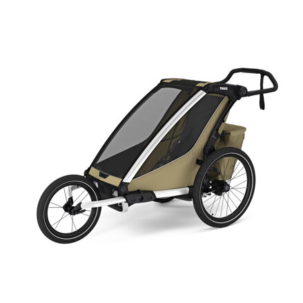 Detský cyklovozík Thule Chariot Cross 2 Single Faded Khaki + Jogging kit