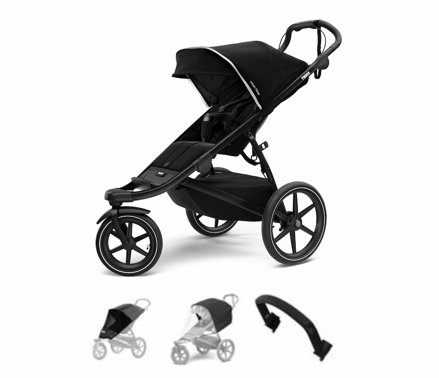 Thule Urban Glide 2 Black on Black  trojset