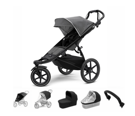 Thule Urban Glide 2 Gray Melange päťset