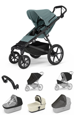 Thule Urban Glide 4W Mid Blue 7 in 1 béžová korbička