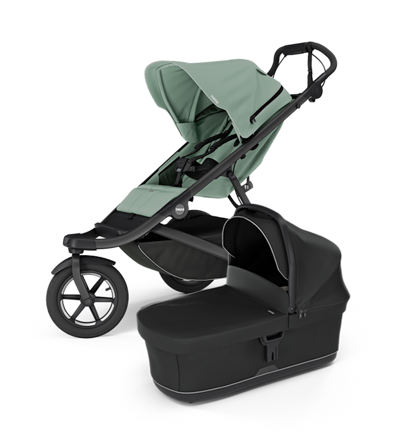 Športový kočík Thule Urban Glide 3 Mist Green + čierna korbička