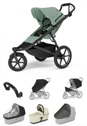 Športový kočík Thule Urban Glide 3 Mist Green 7 in 1 Beige