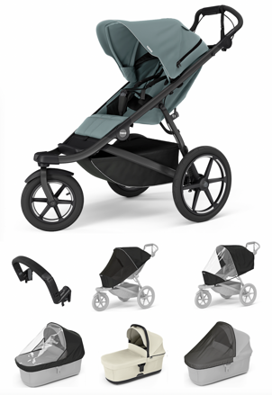 Športový kočík Thule Urban Glide 3 Mid-blue 7 in 1 Beige