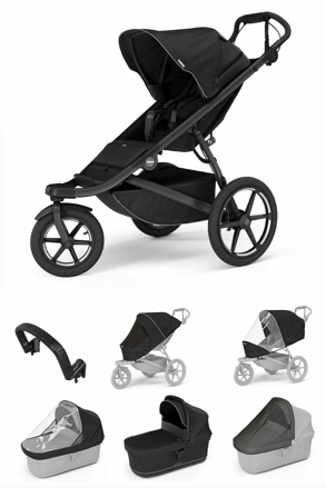 Športový kočík Thule Urban Glide 3 Black 7 in 1 Black