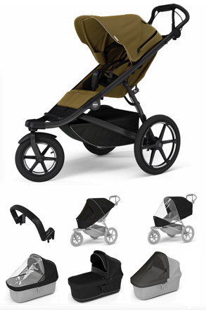 Športový kočík Thule Urban Glide 3 Nutria Green 7 in 1  Black
