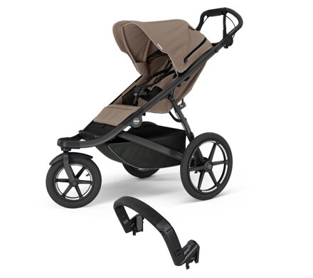 Športový kočík Thule Urban Glide 3 Tinted Taupe + Madlo