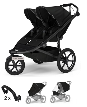 Športový kočík Thule Urban Glide 3 Double Black 4 in 1
