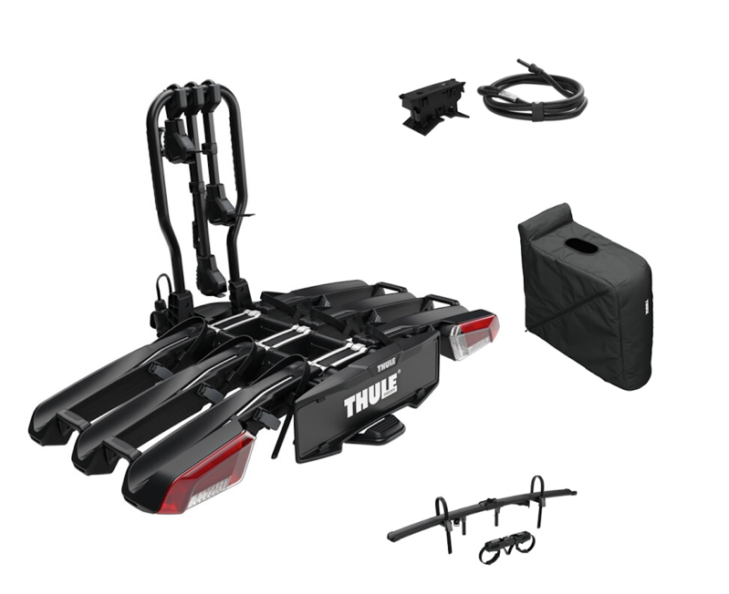 Nosič bicyklov Thule EasyFold 3.0 3bike + adaptér, lock, cover