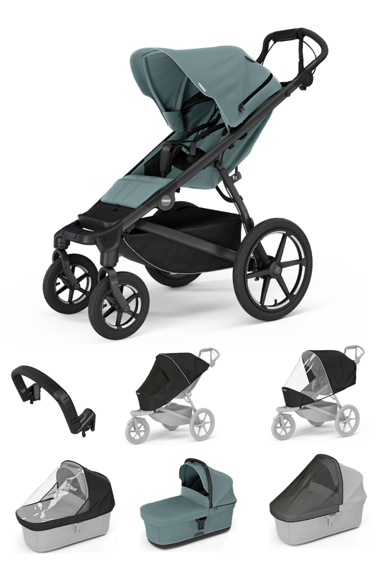 Thule Urban Glide 4W Mid Blue 7 in 1 modrá korbička