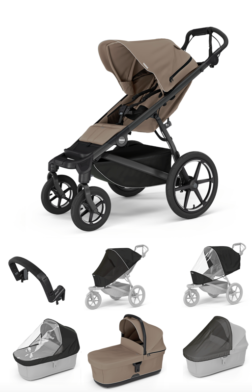 Športový kočík Thule Urban Glide 4W Tinted taupe 7 in 1