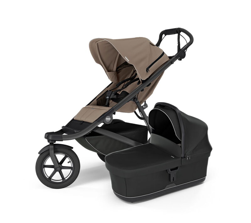 Športový kočík Thule Urban Glide 3 Tinted Taupe + čierna korbička